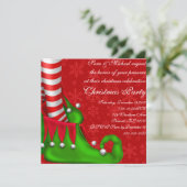 Invitation à la fête de Noël pour une chaussure d' (Debout devant)