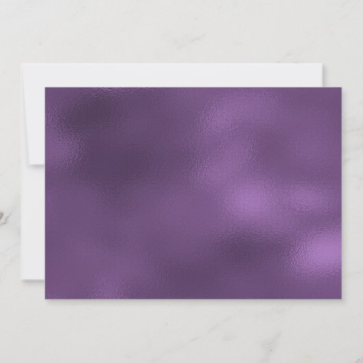 Invitation à la fête de Noël Purple Bow (Dos)