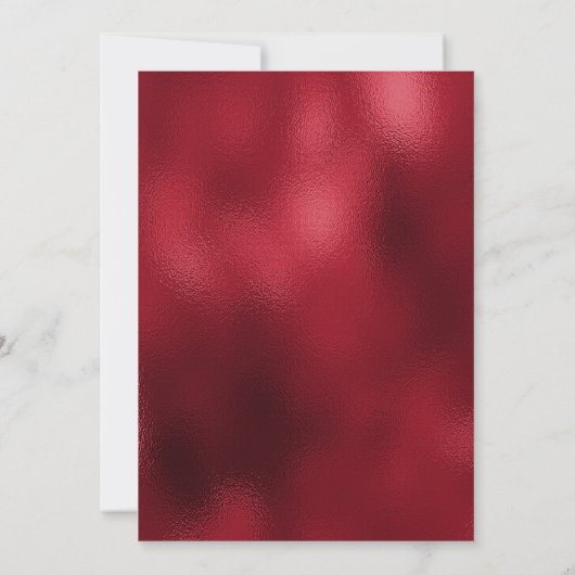 Invitation à la fête de Noël Red Bow (Dos)