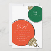 Invitation à la fête de Noël rétro (Devant)