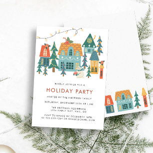 Invitation à la Fête de Noël Retro Holiday