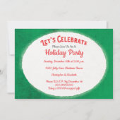 Invitation à la fête de Noël rétro Jolly Santa (Dos)