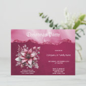 Invitation à la fête de Noël rose (Debout devant)