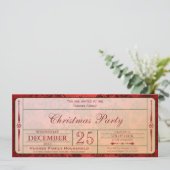 Invitation à la fête de Noël rouge (Debout devant)