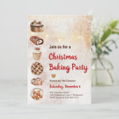 Invitation à la fête de Noël rustique (Debout devant)