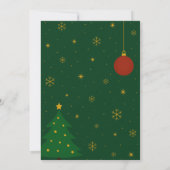 Invitation à la fête de Noël rustique - Festive (Dos)