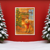 Invitation à la fête de Noël | Scène de chien conf