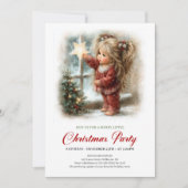 Invitation à la fête de Noël Scène de vacances rus (Devant)