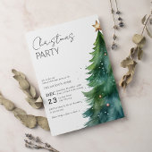 Invitation à la fête de Noël simple Boho