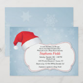 Invitation à la fête de Noël sous la douche (Devant / Derrière)