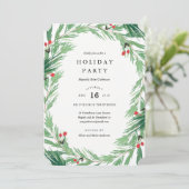 Invitation à la fête de Noël sous le gui (Debout devant)