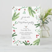 Invitation à la fête de Noël - Verdure (Debout devant)