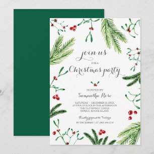 Invitation à la Fête de Noël - Verdure