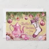 Invitation à la fête de Noël victorienne (Devant)