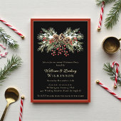 Invitation à la fête de Noël Winter Berry