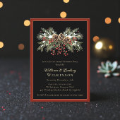 Invitation à la fête de Noël Winter Berry