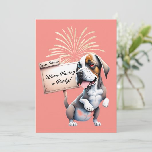 Invitation à la fête de Nouvel An Maison Ouverte d (Debout devant)