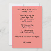 Invitation à la fête de Nouvel An Maison Ouverte d (Dos)