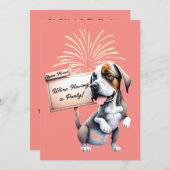 Invitation à la fête de Nouvel An Maison Ouverte d (Devant / Derrière)