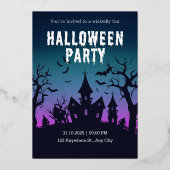 Invitation à la fête de nuit d'Halloween (Recto)