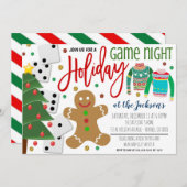 Invitation à la fête de nuit du Jeu de Noël (Devant / Derrière)