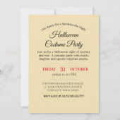 Invitation à la fête de nuit éffrayante (Dos)