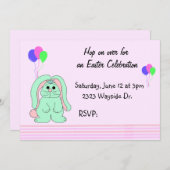 Invitation à la fête de Pâques (Devant / Derrière)