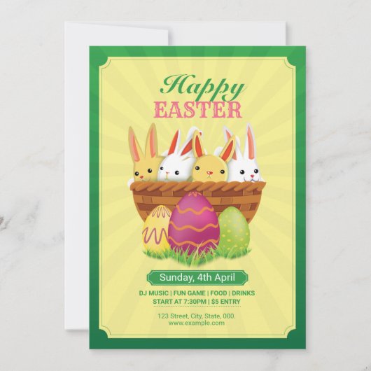 Invitation à la fête de Pâques (Devant)