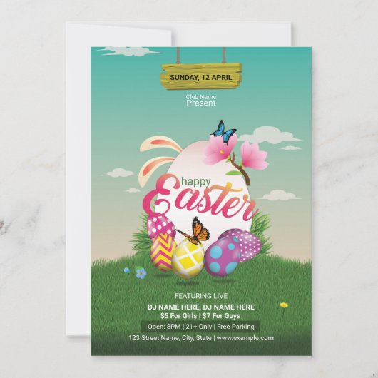 Invitation à la fête de Pâques (Devant)