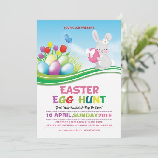 Invitation à la fête de Pâques (Debout devant)