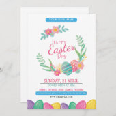 Invitation à la fête de Pâques (Devant / Derrière)