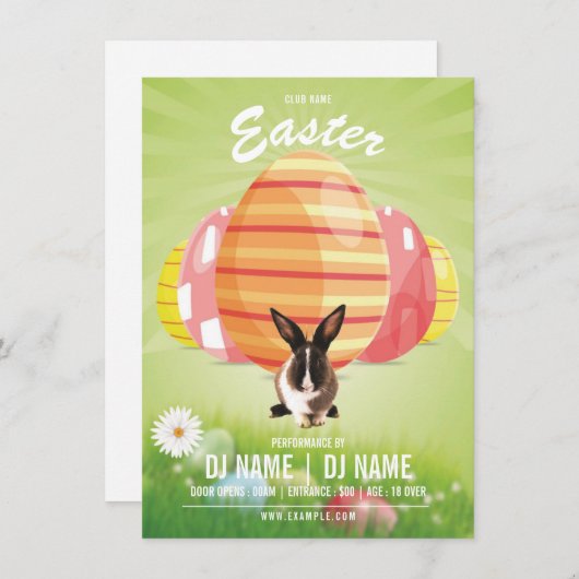 Invitation à la fête de Pâques (Devant / Derrière)