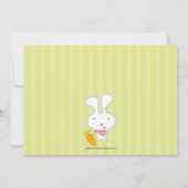 Invitation à la fête de Pâques Bunny (Dos)