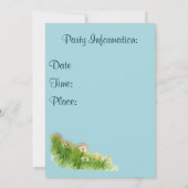 Invitation à la fête de Pâques Chicky Wagon (Dos)