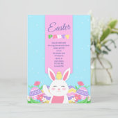 Invitation à la fête de Pâques de Bunny (Debout devant)