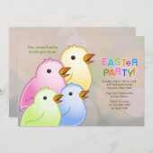 Invitation à la fête de Pâques de la famille des e (Devant / Derrière)