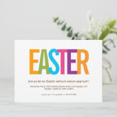 Invitation à la fête de Pâques moderne (Debout devant)