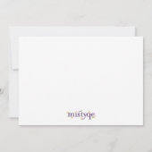 Invitation à la fête de Pâques moderne (Dos)