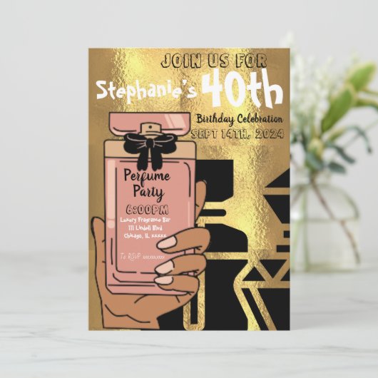 Invitation à la fête de parfum (Debout devant)