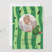 Invitation à la fête de pastèque Summer Vibes (Dos)