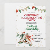 Invitation à la fête de patinage sur glace de Noël (Devant / Derrière)