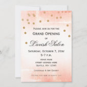 Invitation à la fête de Peach Pink (Devant)