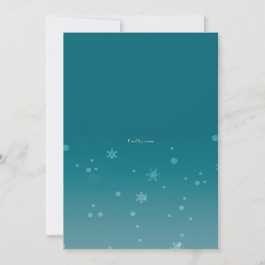 Invitation à la fête de Père Noël (Dos)