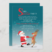 Invitation à la fête de Père Noël (Devant / Derrière)