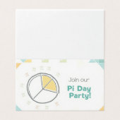 Invitation à la fête de Pi Day (Outside Unfolded)