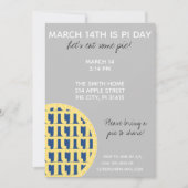 Invitation à la fête de Pi Day avec Chiffres Pi su (Devant)