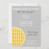 Invitation à la fête de Pi Day avec Chiffres Pi su (Devant)
