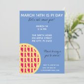 Invitation à la fête de Pi Day avec Chiffres Pi su (Debout devant)