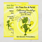 Invitation à la fête de Picklball Relish (Devant / Derrière)