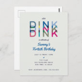 Invitation à la fête de pickleball Faisons Dink (Devant / Derrière)